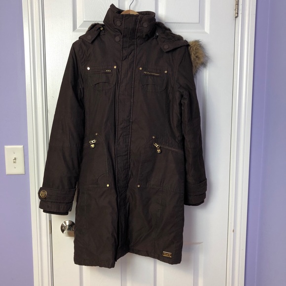 TNA Jackets & Blazers - Aritzia TNA Winter Long Parka Dark Brown